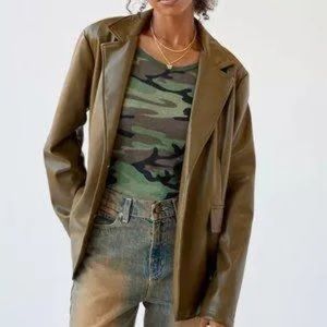 Urban Outfitters Jules Oversized Faux Leather jacket